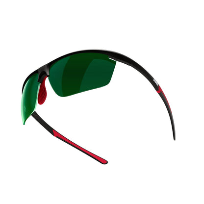Daytona Petite Sunglasses - Black/Red