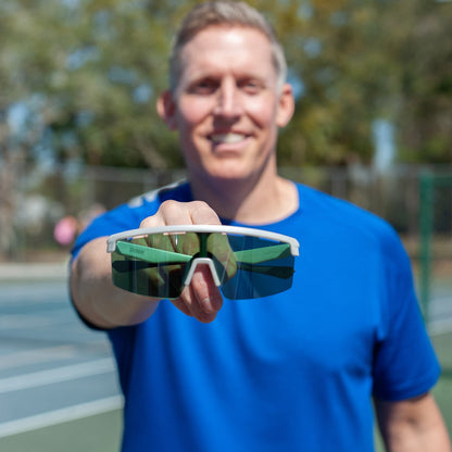 Captiva Large White Pearl Pickleball Sunglasses