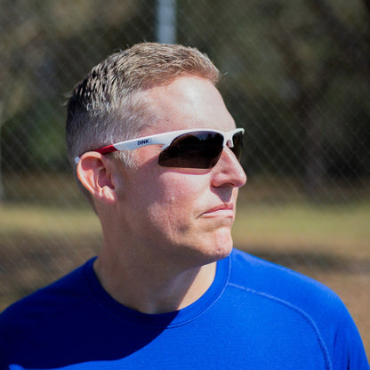 Daytona Pickleball Sunglasses - White/Red