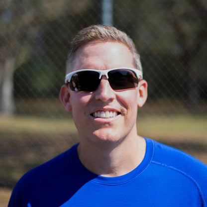 Daytona Pickleball Sunglasses - White/Red
