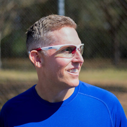 Daytona Pickleball Sunglasses - White/Red