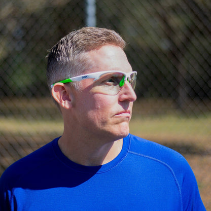Daytona Sunglasses - White/Green