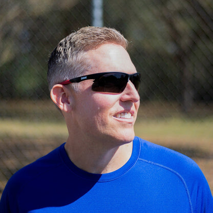 Daytona Pickleball Sunglasses - Black/Red