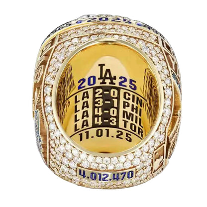 Personalized 2025 Los Angeles Baseball Championship Ring – Custom Name & Number | Ring Ceremony Edition