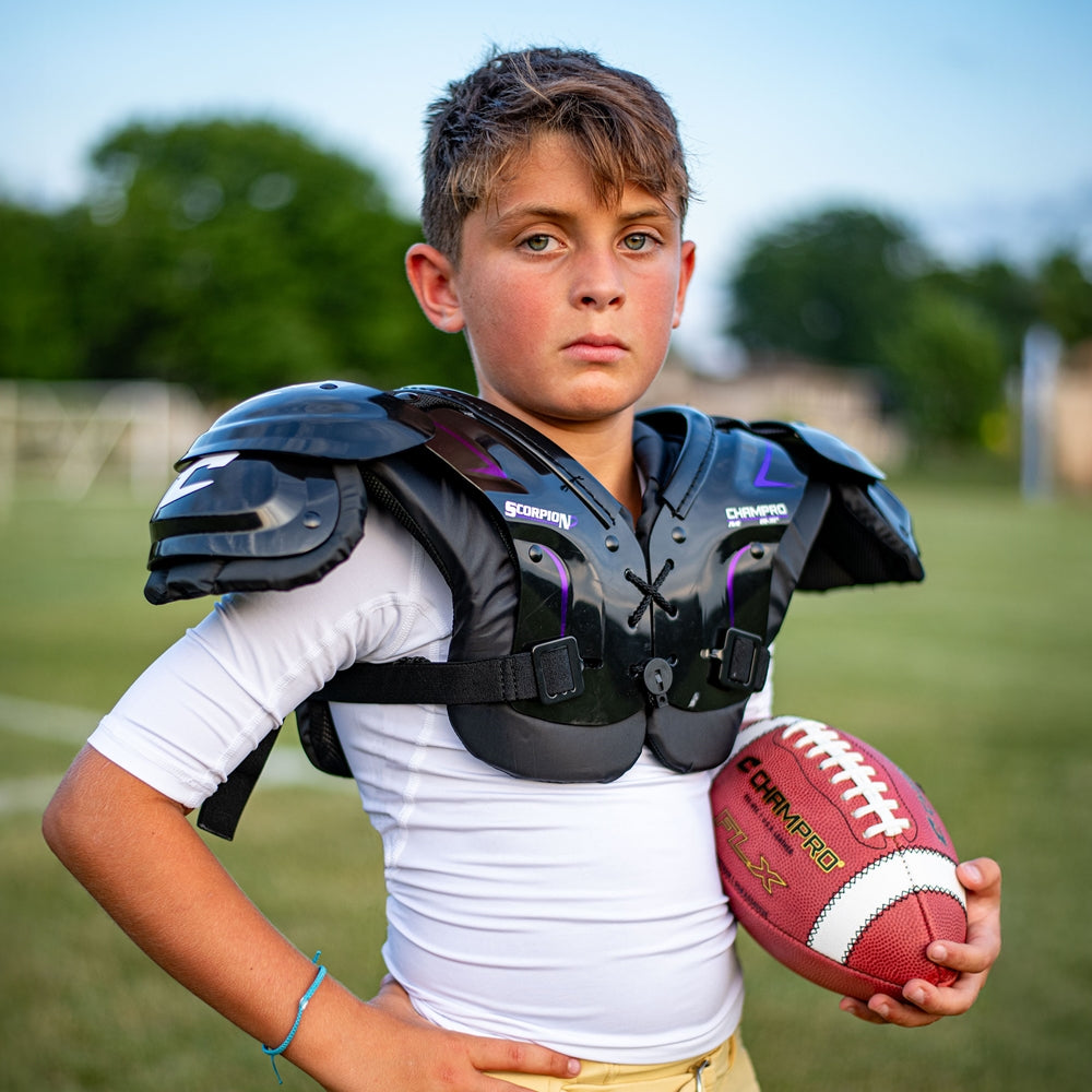 YOUTH SCORPION FOOTBALL SHOULDER PAD