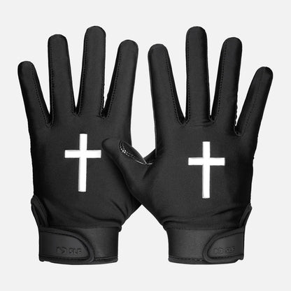 Faith Cross Sticky Football Receiver Gloves