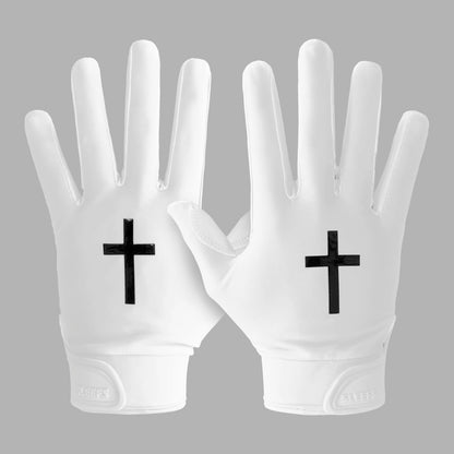 Faith Cross Sticky Football Receiver Gloves