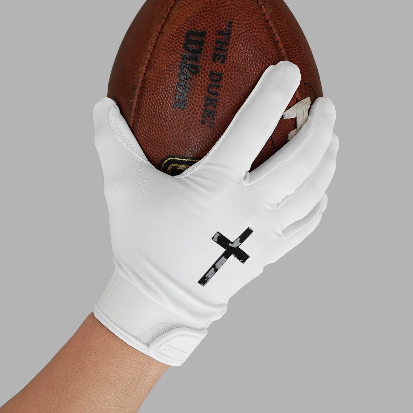 Faith Cross Sticky Football Receiver Gloves