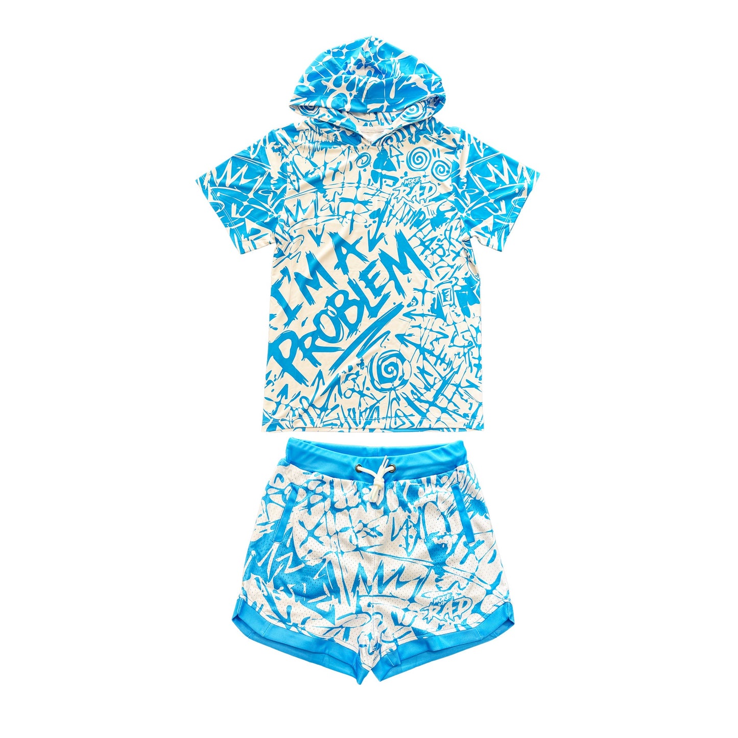 Woke Up RAD - Premium Short Sleeve Hooded Tee (I'm a Problem)