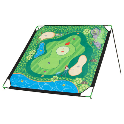 Golf Chipping Practice Net 71x71 Inch with Clubs and Balls