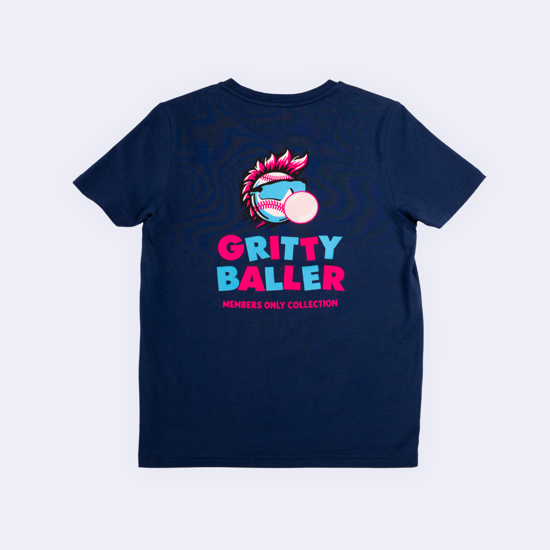 Gritty Baller Youth Tee - Navy V2