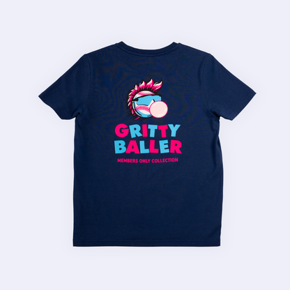 Gritty Baller Youth Tee - Navy V2