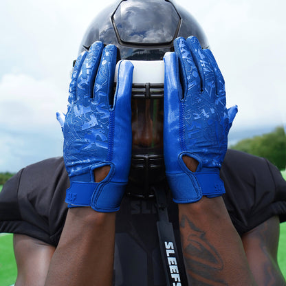 Hue Royal Blue Sticky Football Receiver Gloves