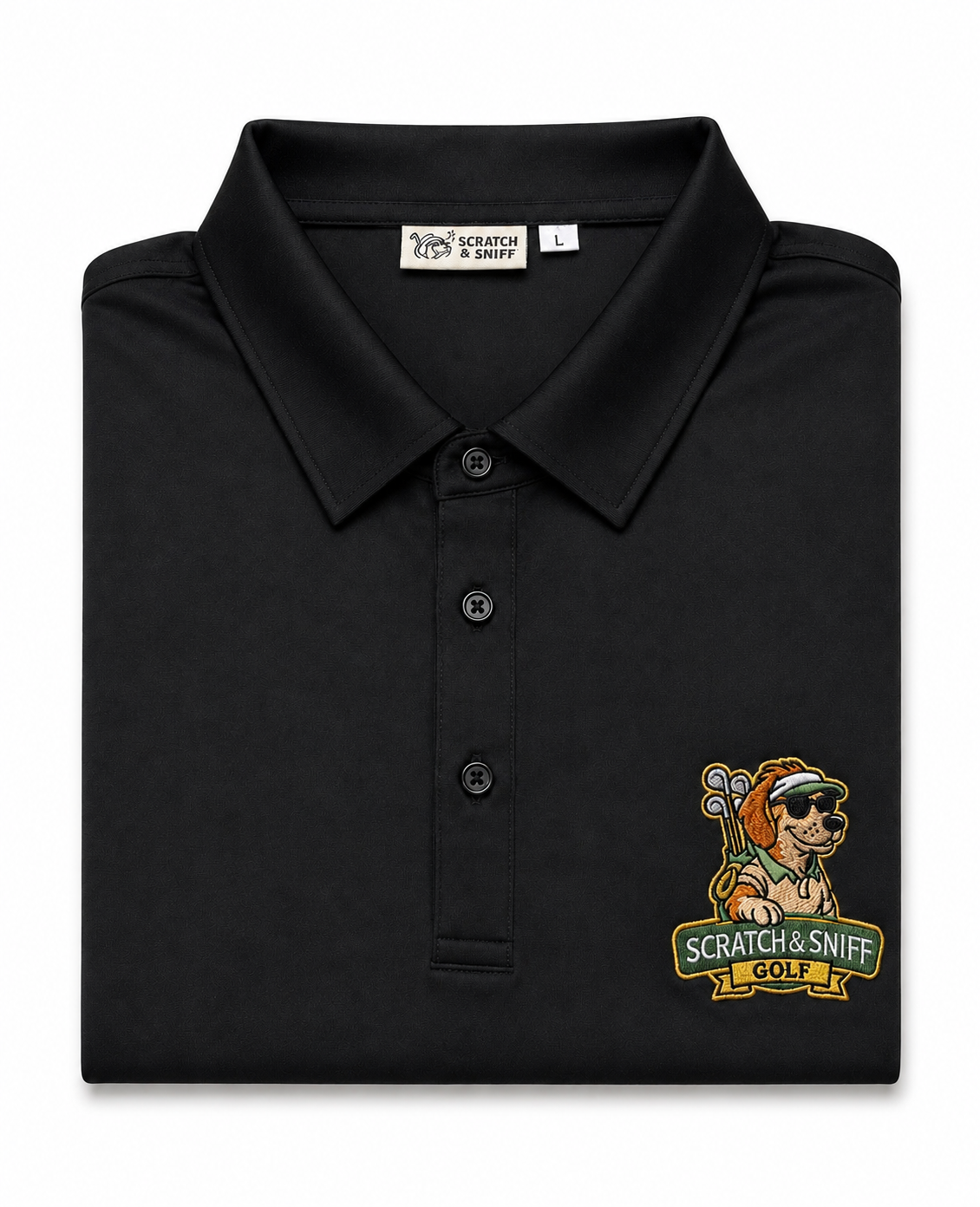 Scratch & Sniff Signature Black Polo