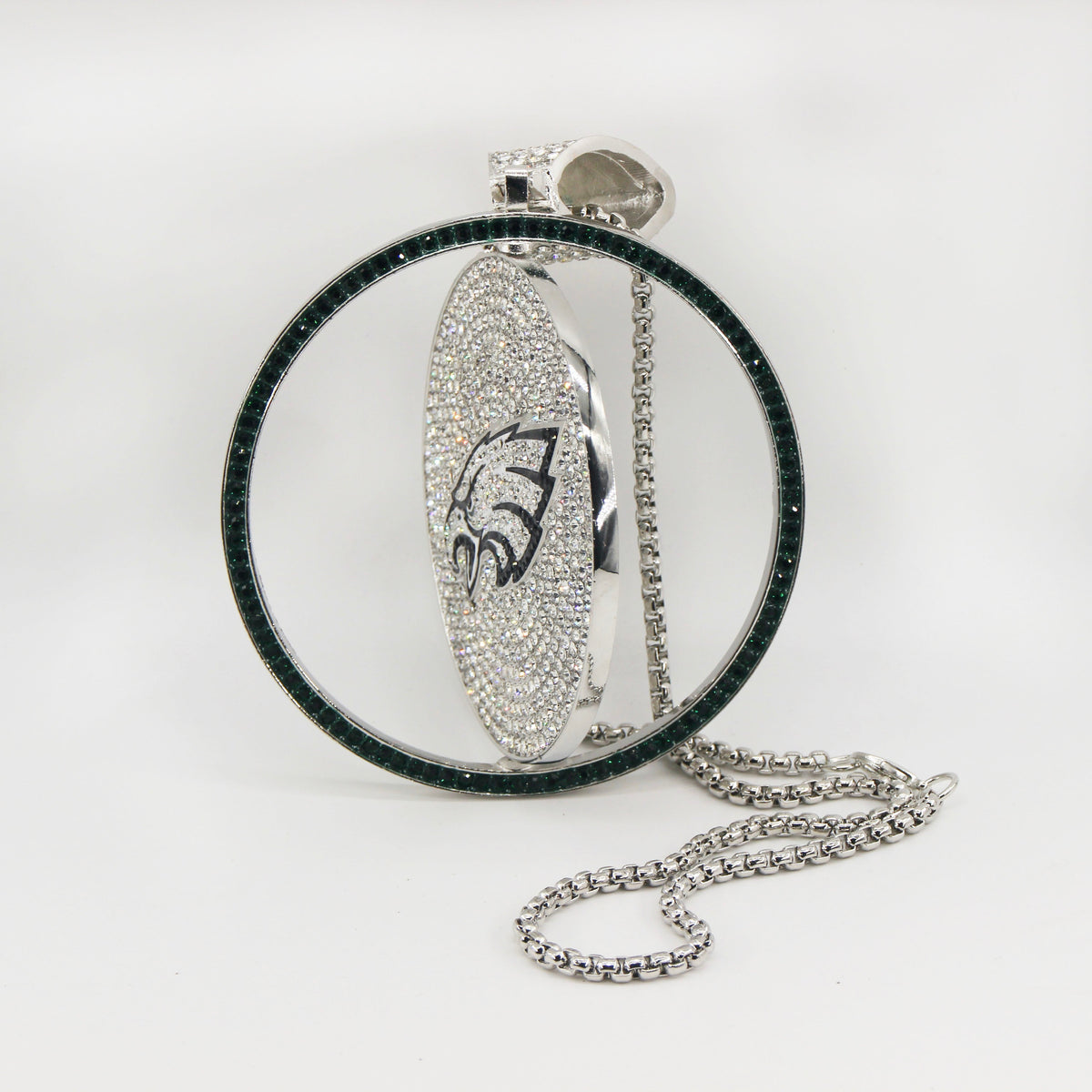 Philadelphia Medallion 8 Inches Rotating Pendant with Chain