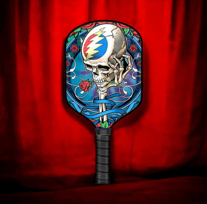 Grateful Dead Drops - Stealie Rose - Pickleball Paddle
