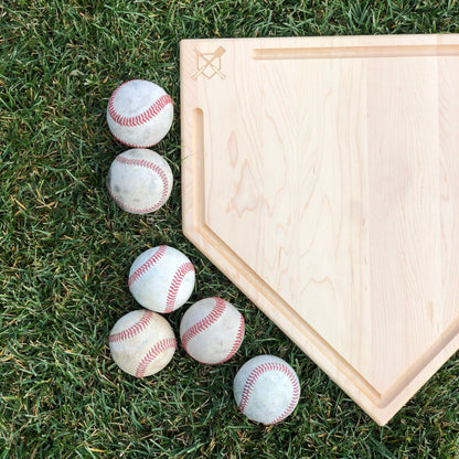 Full Size (17" x 17") Home Plate Cutting Board With Trough