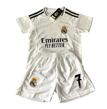 Vini Jr Kids Soccer Jersey Real Madrid Youth and Toddler Sizes