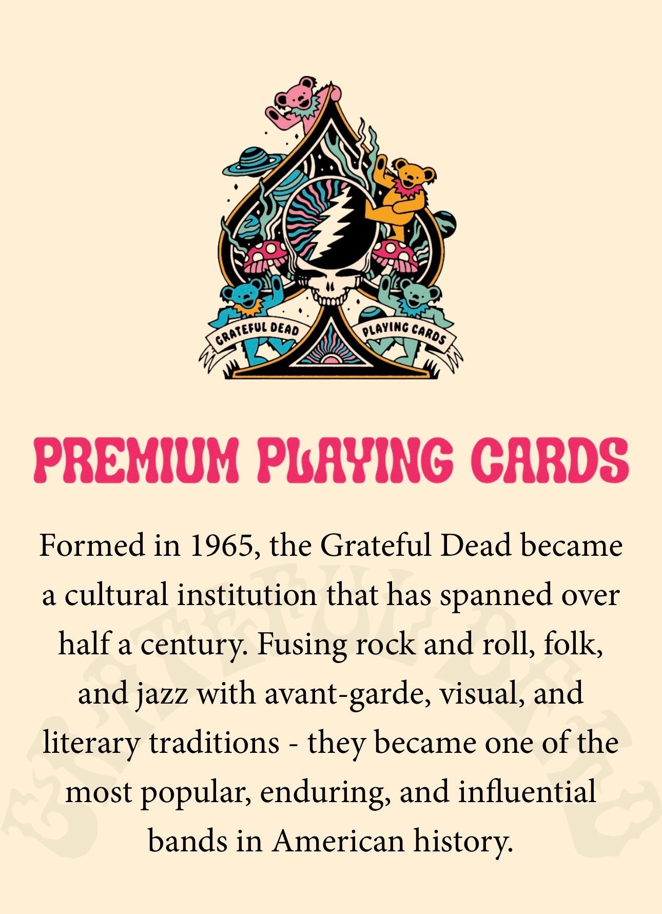 Grateful Dead Drops - Mystic Mushroom- Collector's Edition Pickleball Paddle & Playing Cards (Copy)