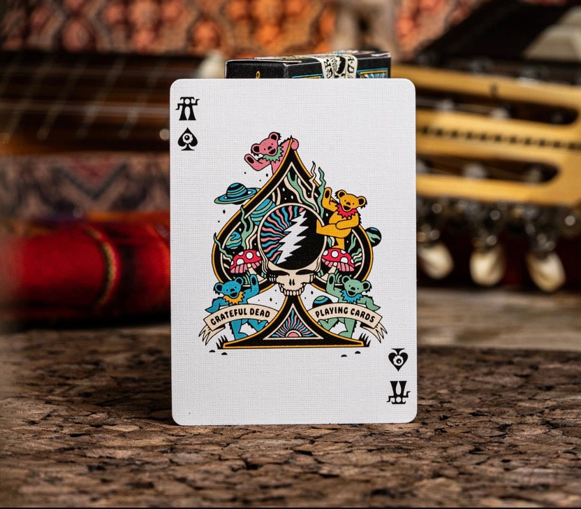 Grateful Dead Drops - Stealie Pickleball Paddle Cover & Playing Card Collectors Edition