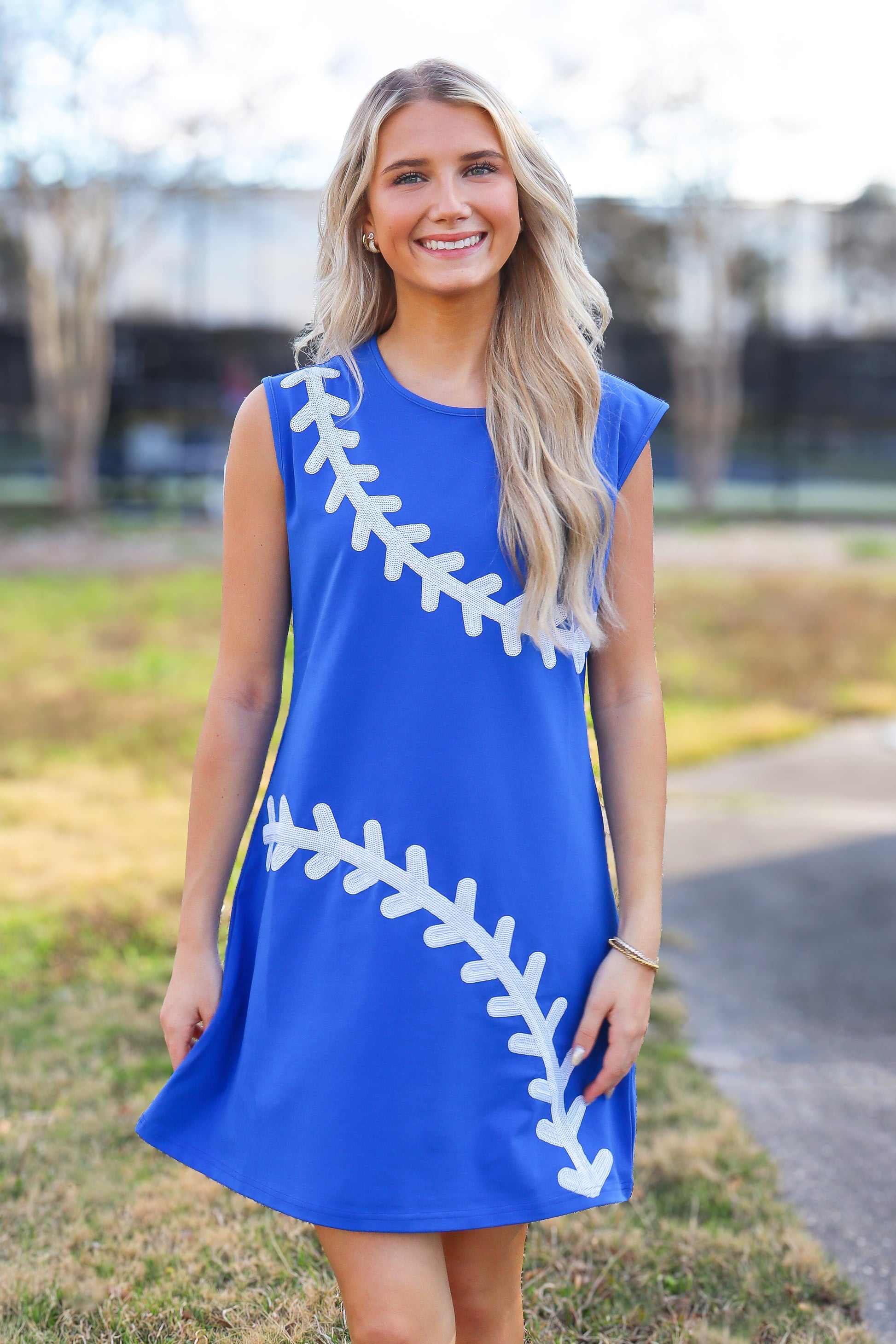 royal blue active dress Blue Athletic Dresses