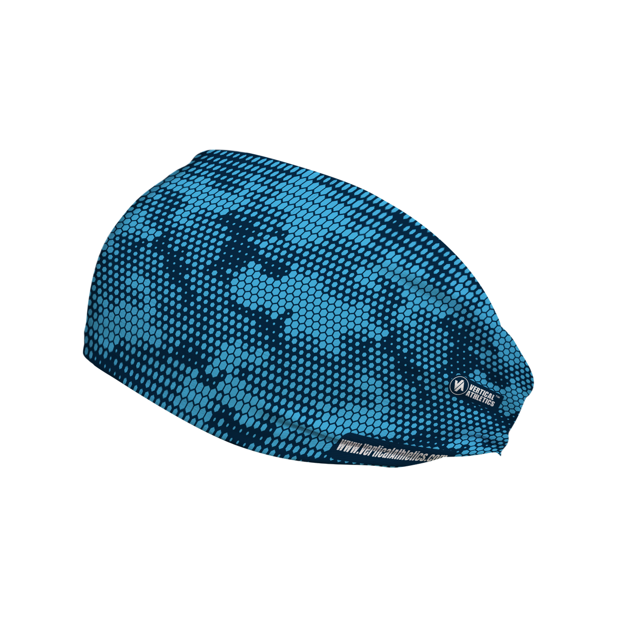 Cooling Headband: Hex Camo (Blue)