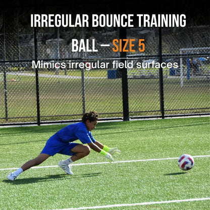 Irregular Soccer Ball – Size 5 Goalkeeper Reaction Training Ball
