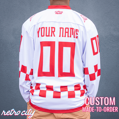 Pizza Planet Hockey Fan Jersey (White)