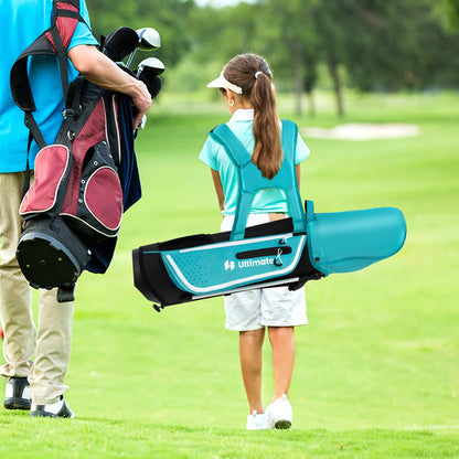 Junior Complete Golf Club Set for Kids with Rain Hood Right Hand Children Golf Age 8-10 Years Old