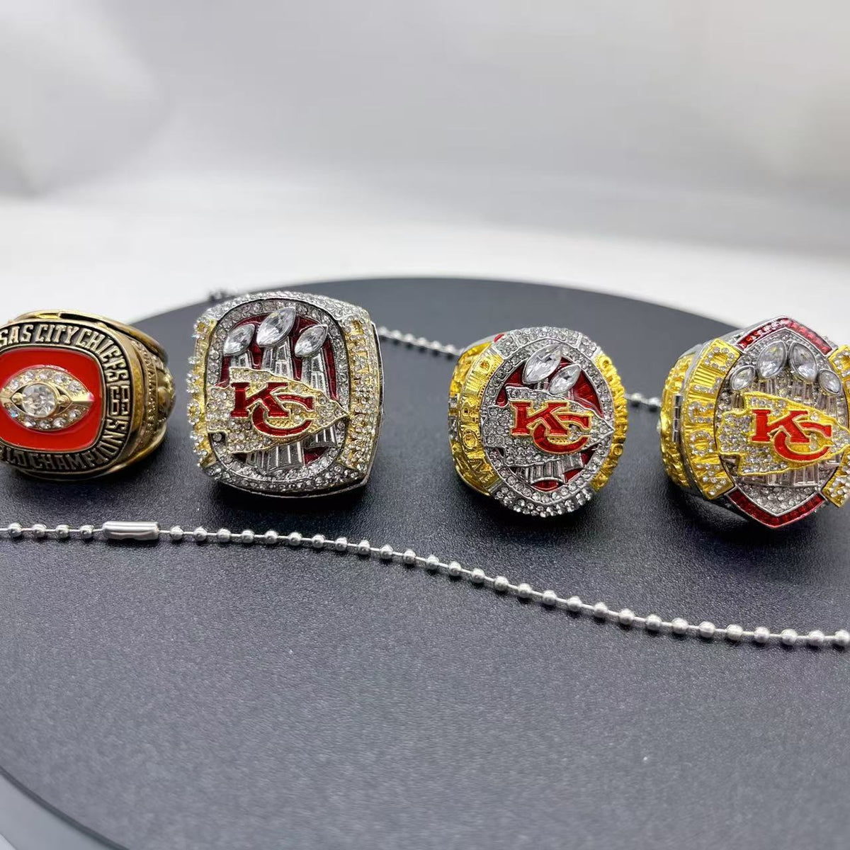 Kansas City Football Championship Rings Set – Limited Edition Collector's Replica (1969–2023)