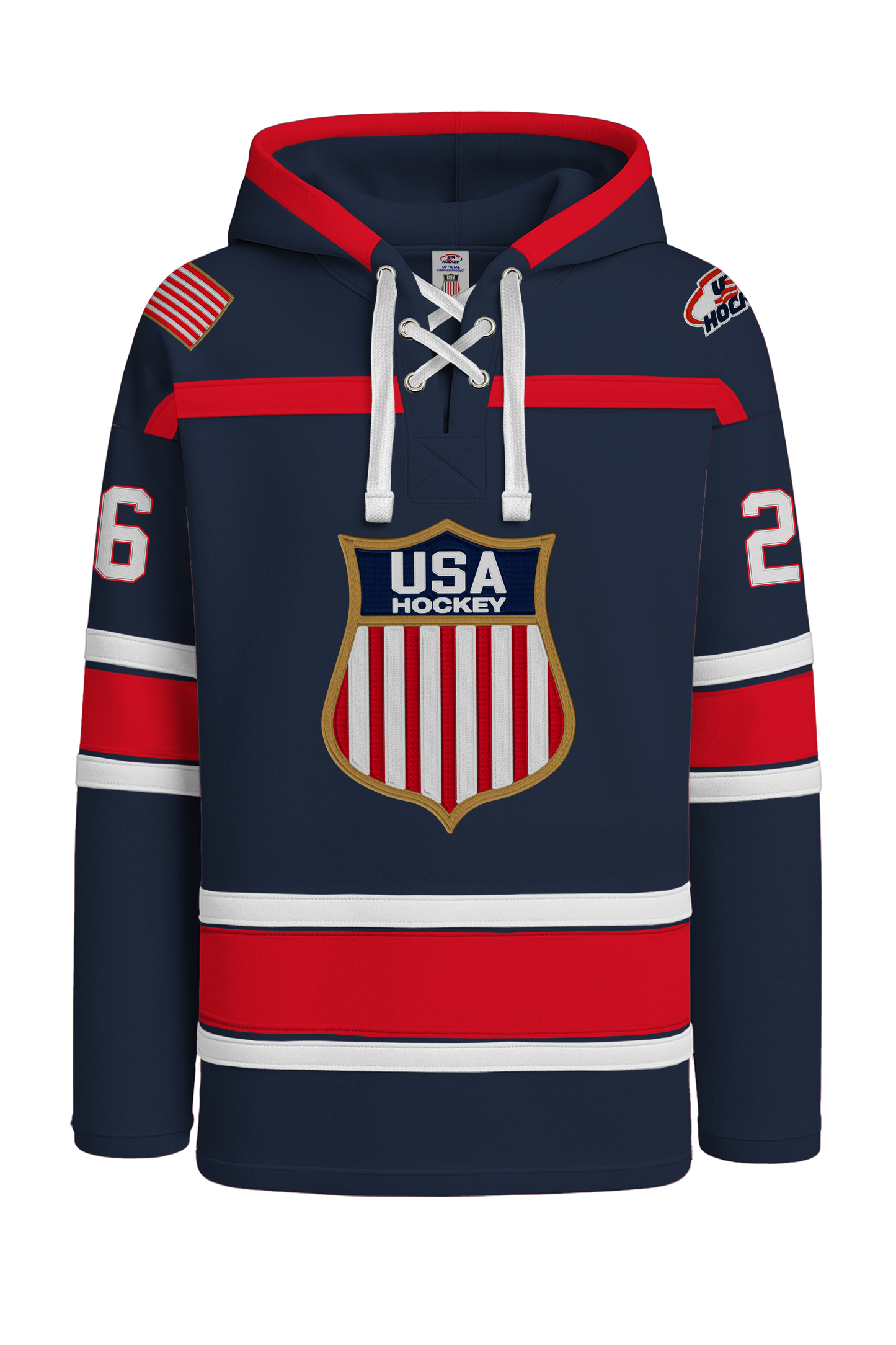 Kendall Coyne USA Hockey Embroidered Navy Lace Cotton Hoodie