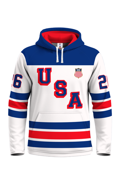 Kendall Coyne USA Hockey Performance White Hoodie