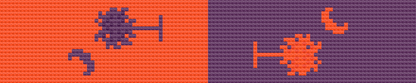 Key Fob - Palmetto Moon Orange Purple Combo