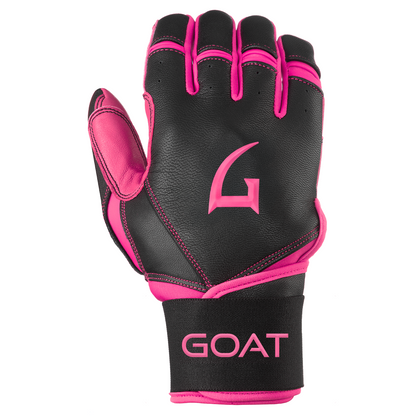 Origin Series Long Cuff Black and Pink Batting Gloves
