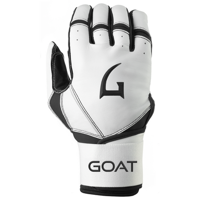 Origin Series Long Cuff White and Black Batting Gloves