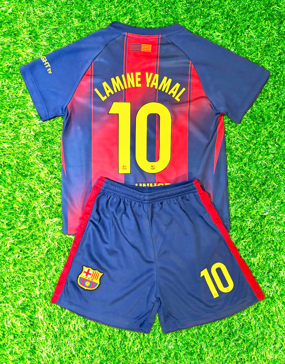 Lamine Yamal Barcelona Soccer Jersey Kids Toddler & Youth Sizes