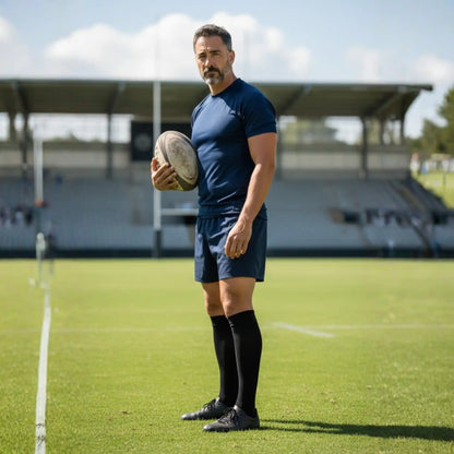 Long Knee-High Anti-Slip Grip Sports Socks (No Logo)