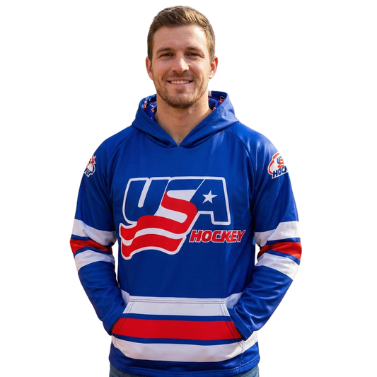 USA Hockey Logo Officially Licensed  Adult Hoodie