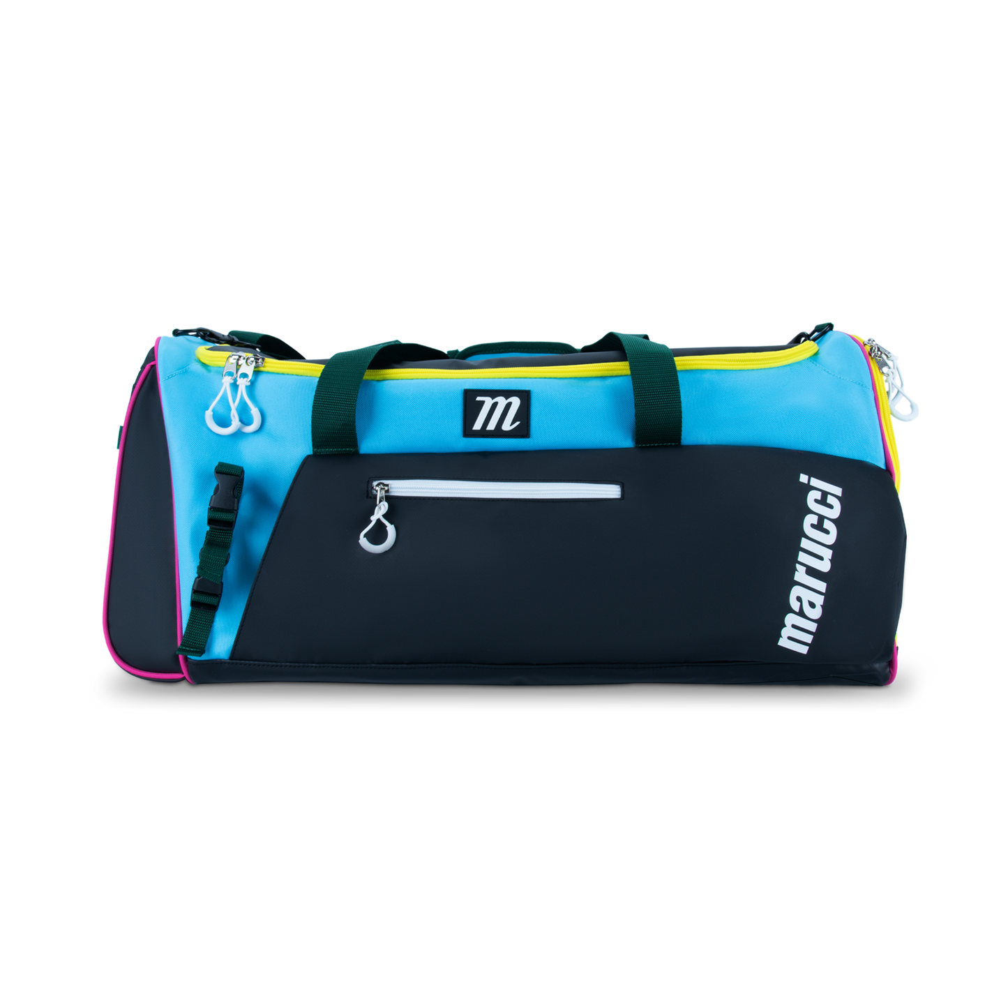 Marucci Pro Utility Duffel Bag V3 Black/Teal/Yellow: MB3PUDB-BK/TL/Y