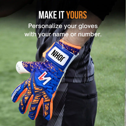 Mana Blue and Orange Goalkeeper Gloves