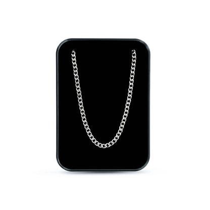 Micro Silver Cuban Link Chain | 3.5mm | Stainless Steel