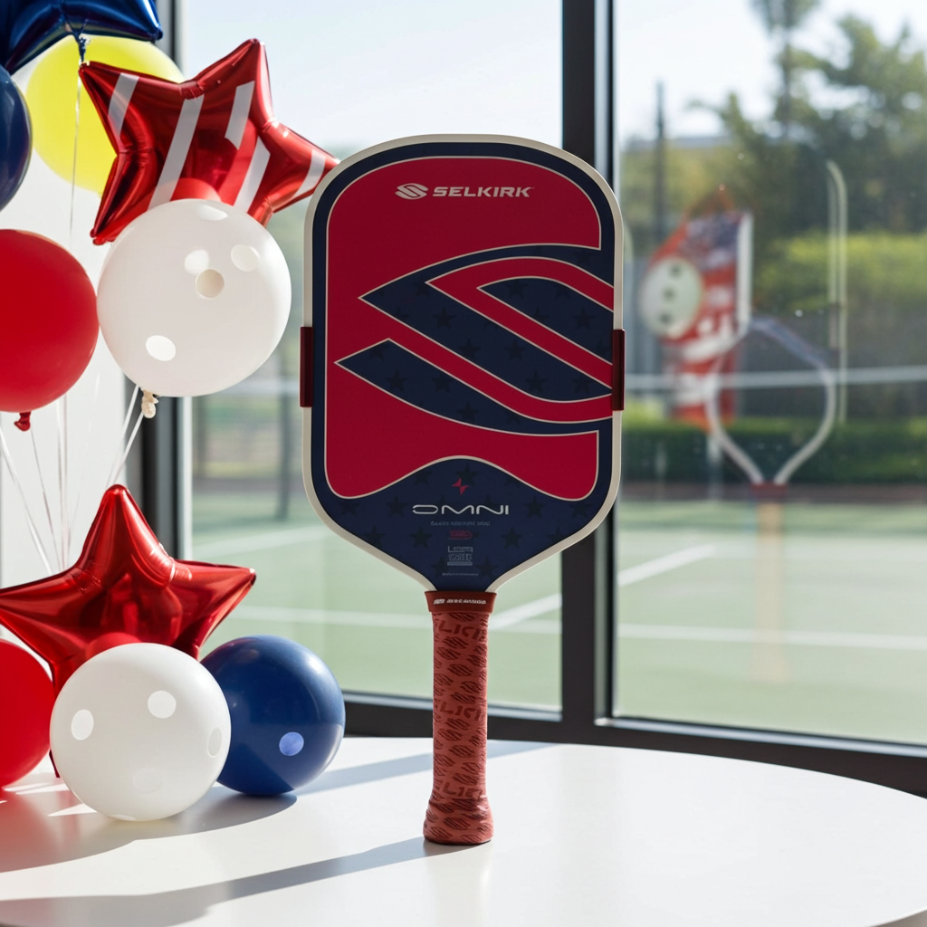 Selkirk OMNI 1776 Elongated 16mm Pickleball Paddle & Uncle Slam Cover