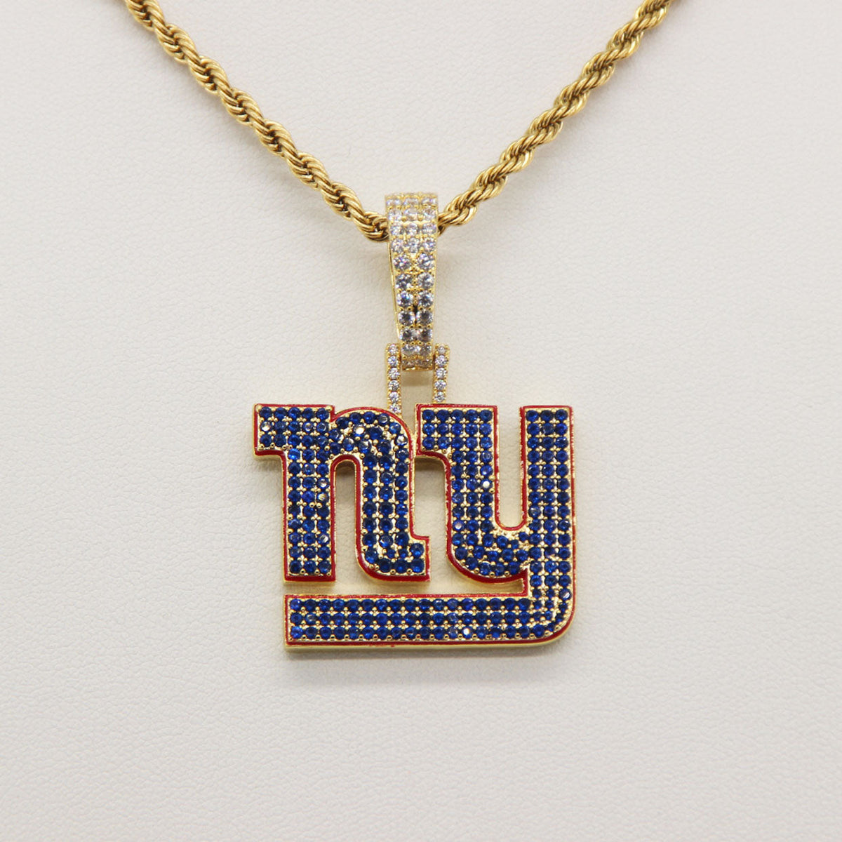 New York NY Emblem Pendant Necklace – Fan Gift Jewelry for Game Day & Holidays