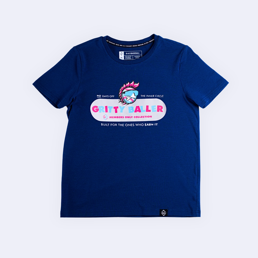 No Days Off Youth Tee - Navy V2