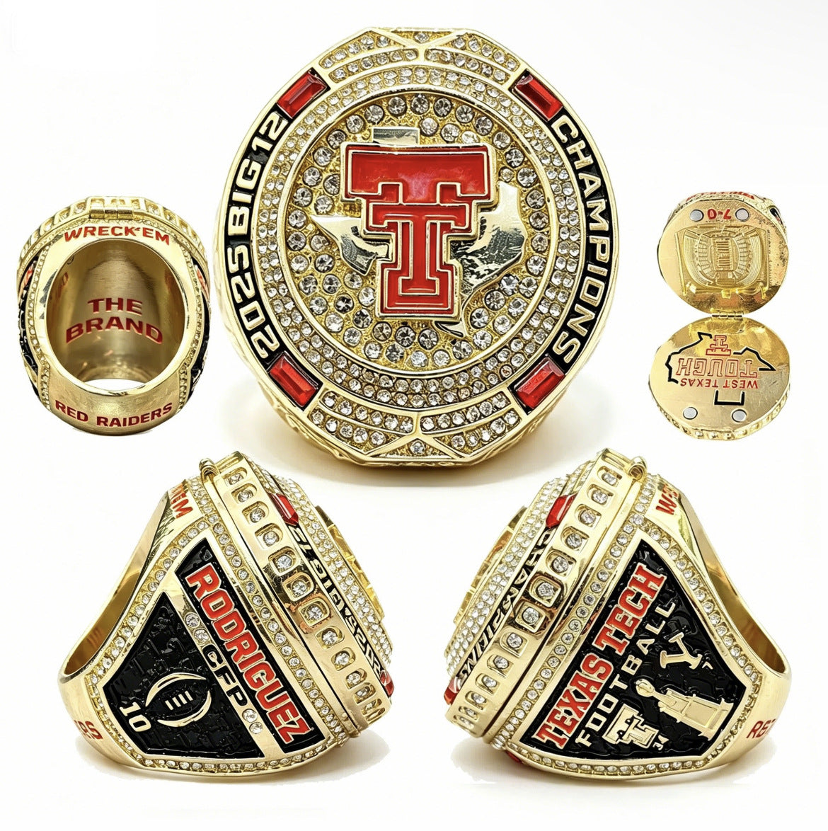 2025-2026Texas Tech College Championship Ring Replica – Fan Collectible Gift