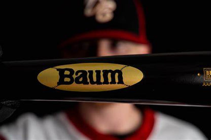 Baum Bat Maple Gold Flared Handle Stock Black Baseball Bat (-3): BBMFGSTOCKPRO-BK