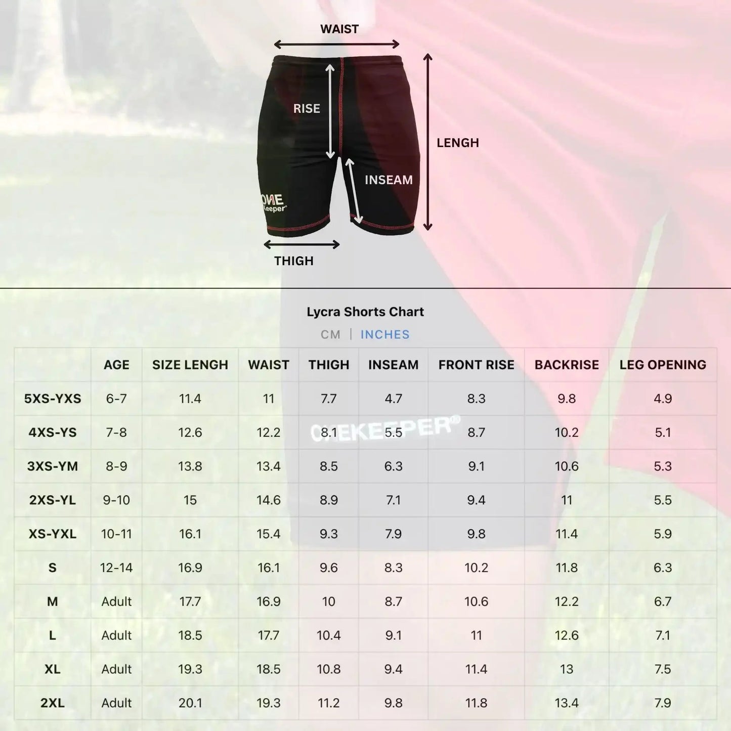 Goalkeeper Padded Compression Shorts with 16mm Foam