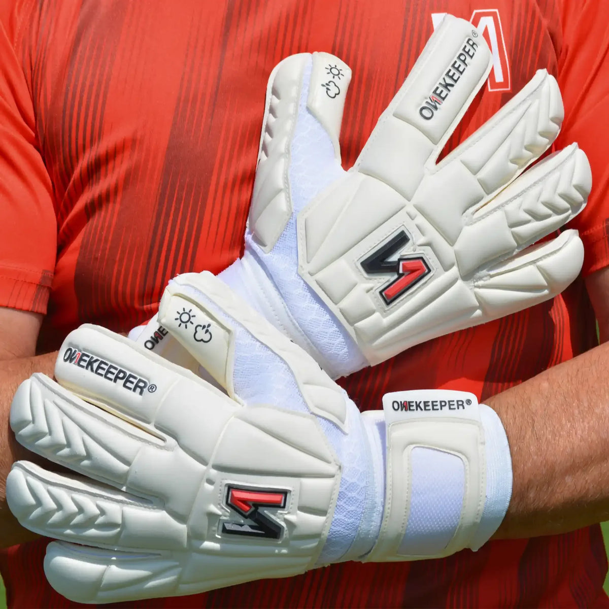 Retro Rollfinger Goalkeeper Gloves - No Finger Protection