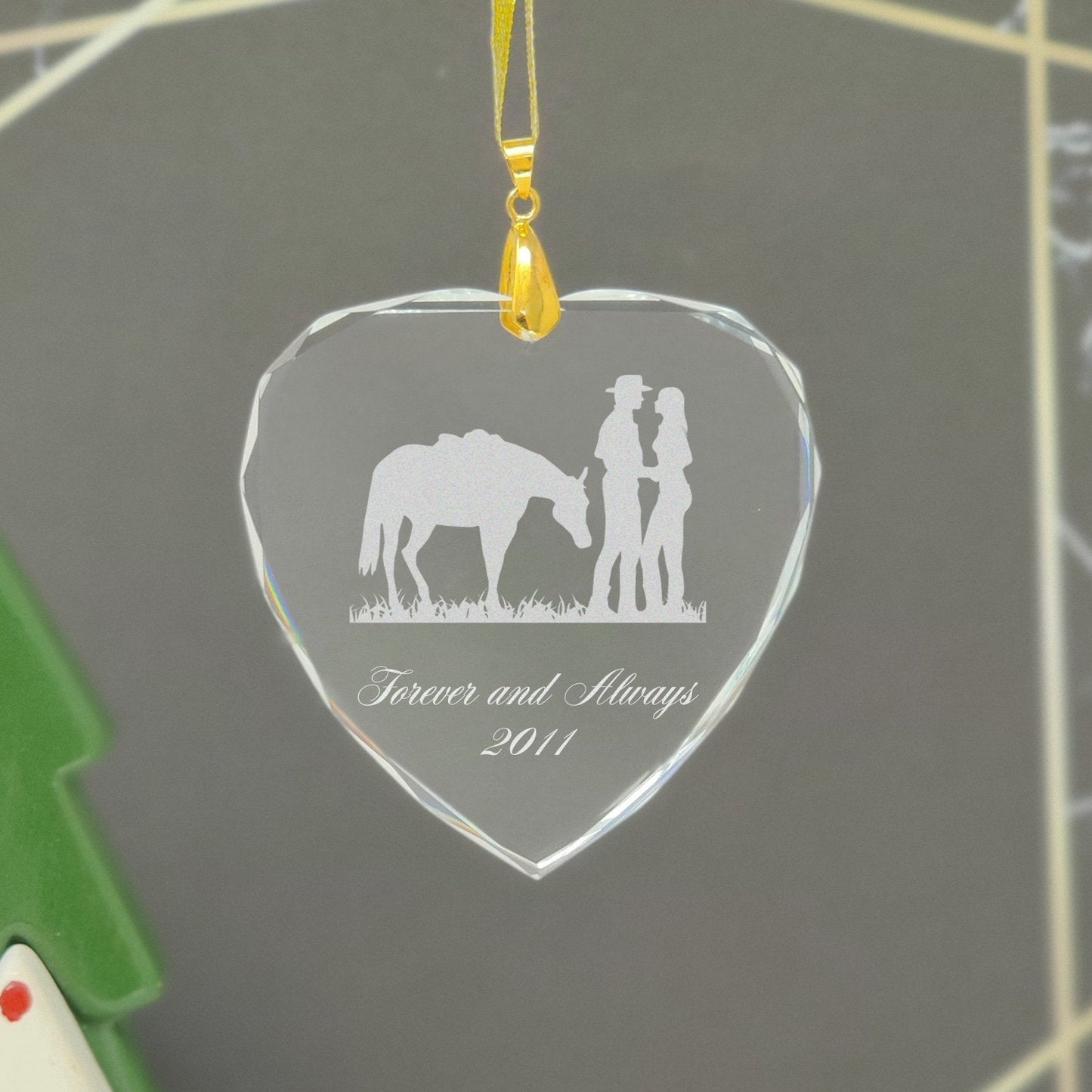 LaserGram Christmas Ornament, Baseball Ball, Personalized Engraving Included (Heart Shape)