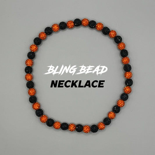 RAD - Bling Bead Necklace (Black/Oranges)